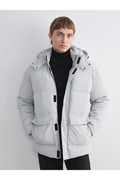 LC Waikiki Ανδρικό παλτό Vizyon New Season Standard Fit με κουκούλα