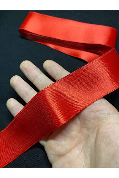 Massaltay Red Satin Ribbon 4cm 5 Meters – Decorative Ribbon, Gift and Henna Decoration