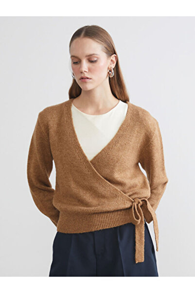 LC Waikiki Double Breasted Collar Women's Knitwear Sweater