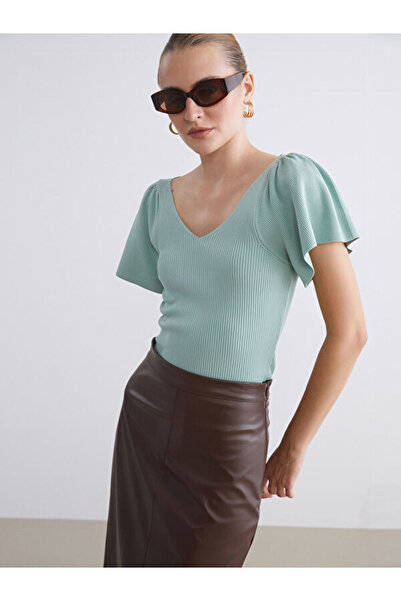 LC Waikiki V-Neck Women's Knitwear Sweater