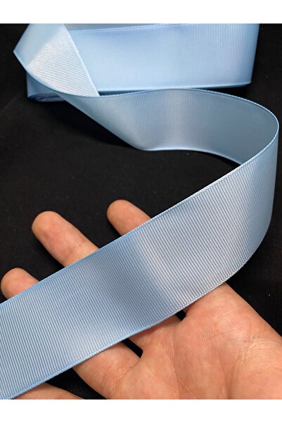 Massaltay Blue Grosgrain Ribbon 4cm 10 Meters – Decorative Ribbon, Craft and Embellishment Material