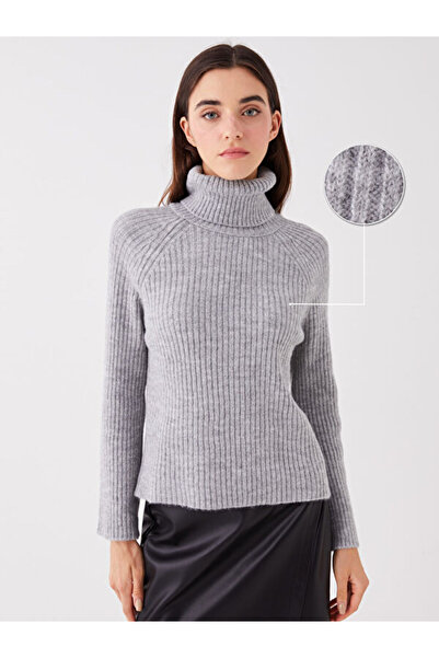 LC Waikiki Turtleneck solid long sleeve women knitwear sweater