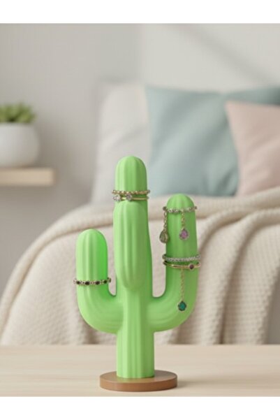 DigiArtisan3D منظم إكسسوارات على شكل صبار لحفظ الخواتم (بدون أشواك)