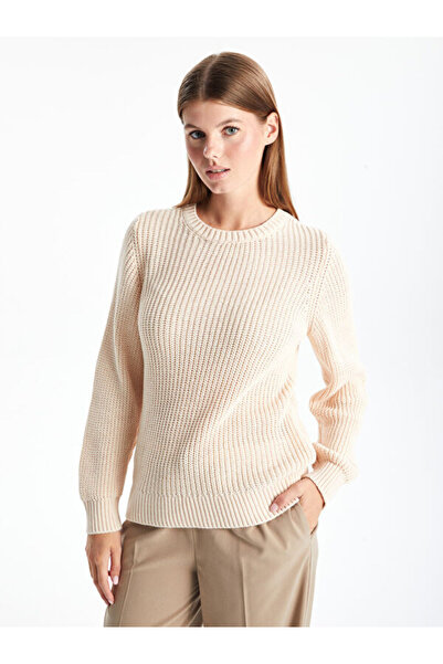 LC Waikiki Crew neck solid long sleeve women knitwear sweater