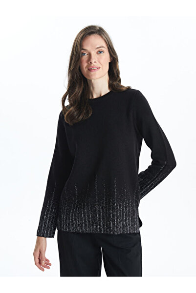 LC Waikiki Crew Neck Shiny Looking Women's Knitwear Sweater