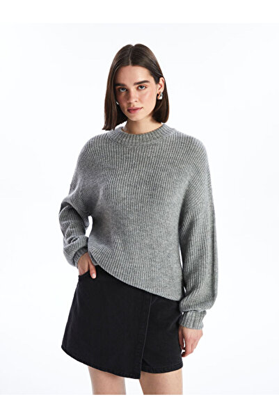 LC Waikiki Crew neck solid long sleeve women knitwear sweater