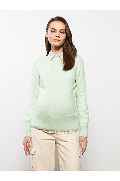 LC Waikiki Half Turtleneck Solid Long Sleeve Maternity Knitwear Sweater