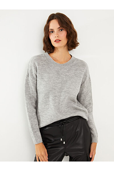 LC Waikiki Crew neck solid long sleeve women knitwear sweater