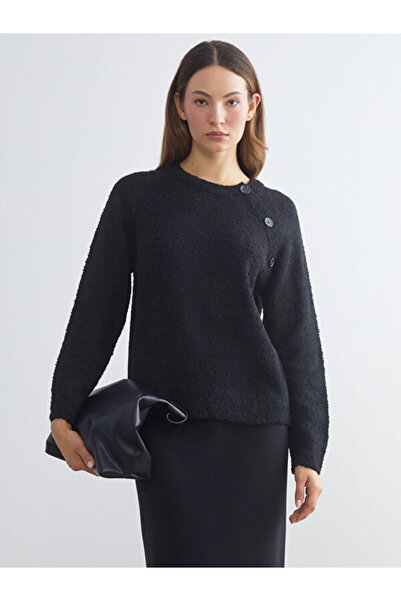 LC Waikiki طاقم الرقبة سترة تريكو المرأة