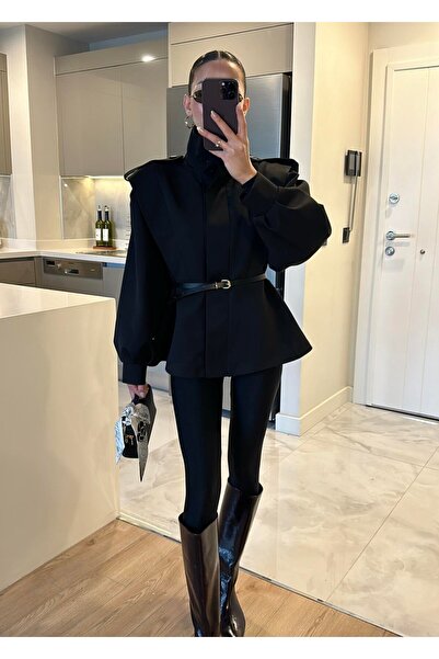 ALVOR Kemerli apoletli patlı trençkot