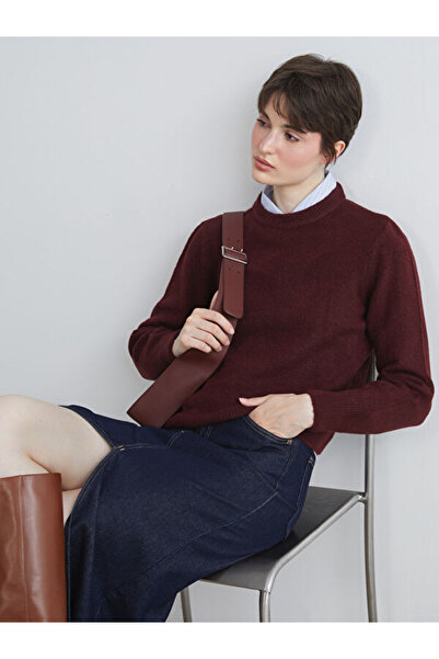 LC Waikiki طاقم الرقبة سترة تريكو المرأة