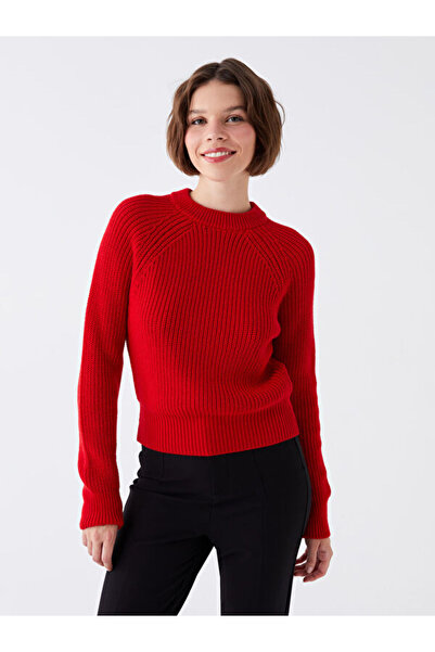 LC Waikiki Crew neck solid long sleeve women knitwear sweater