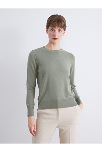 LC Waikiki طاقم الرقبة سترة تريكو المرأة