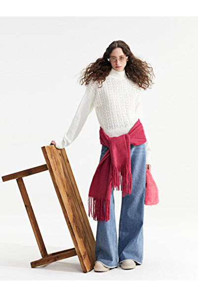 LC Waikiki Turtleneck Self-Patterned Long Sleeve Women's Knitwear Sweater