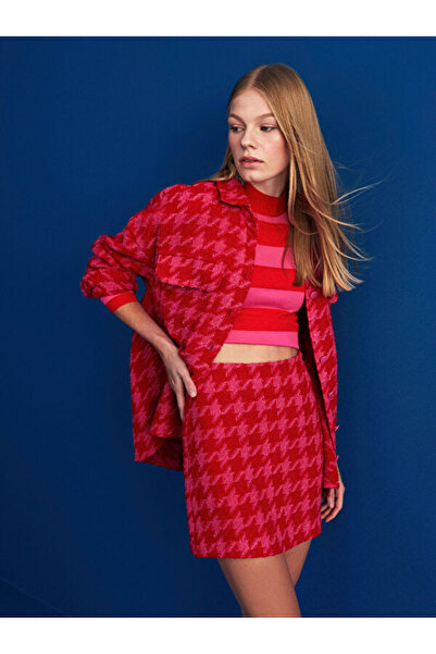 LC Waikiki Crew Neck Color Blocked Long Sleeve Women's Knitwear Sweater