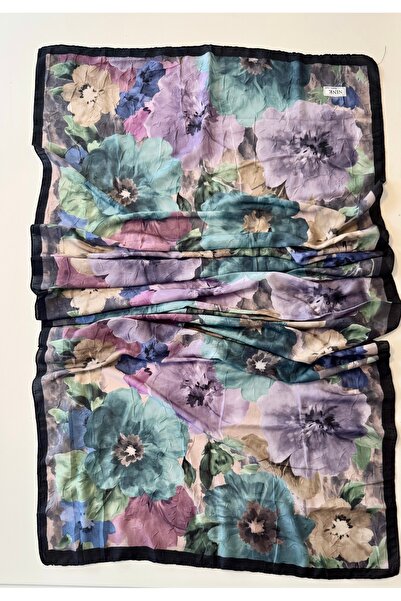 Nine Bambu Crash Çiçekli Şal