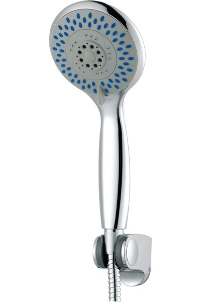 Kadris مجموعة رأس دش فاخرة مع خرطوم، 5 إعدادات رش، 29 سم × 15 سم - كادريس، كروم