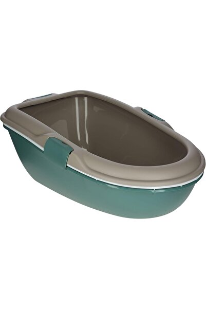 Stefanplast Forba Cat Litter Box, Dark Grey by