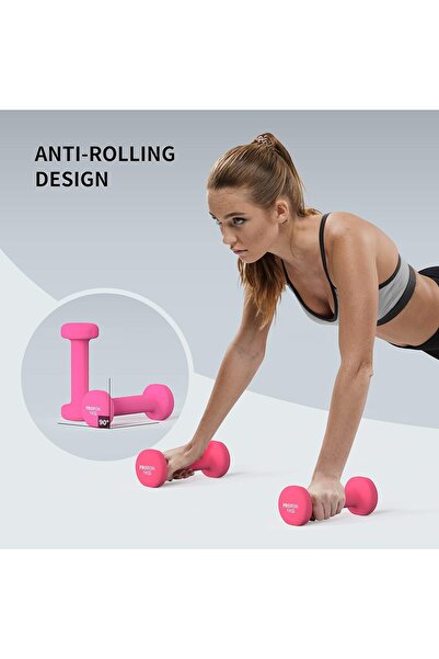 PROIRON Neoprene Dumbbells for Exercise & Fitness - Pair (Various Weights 1–10 kg)