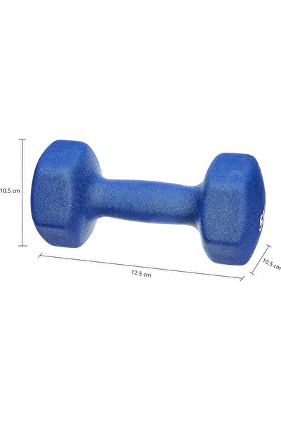 Amazon basics Neoprene Dumbbells, Set of 2 - 2 kg (Blue)