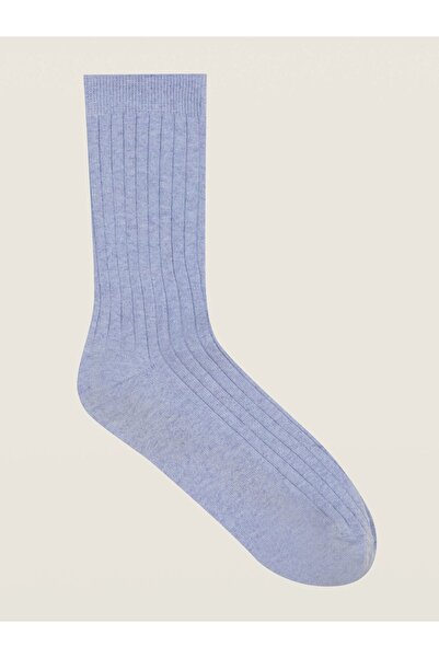 nublik Erkek Geri Dönüştürülmüş Pamuklu Fitilli Orta Boy Çorap