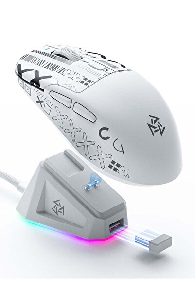 DuneVoyager SE1 Wireless Tri-Mode Gaming Mouse, 66g Ultra-Light, Bluetooth/2.4G/USB-C, DPI up to 128