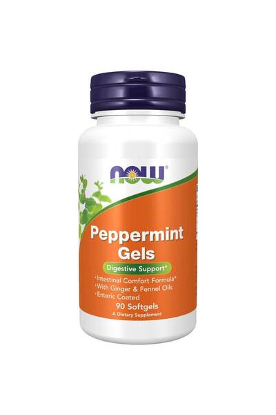 Now Foods NOW Peppermint Enteric Coated 90 Softgels