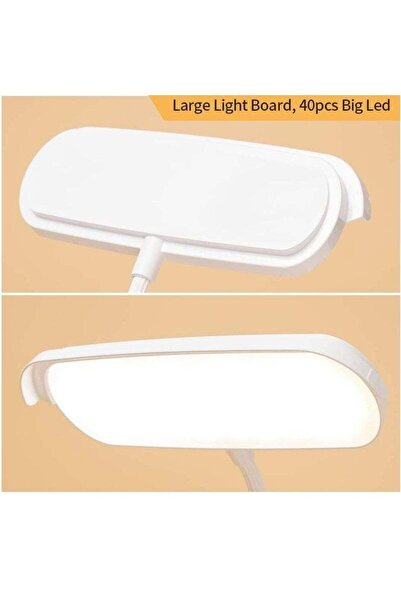 X SPRING Cordless Table Lamp 40 LED 3 Colors 6 Brightness Portable Kids Book Light