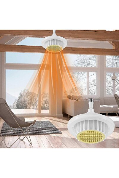 fullreyon Istıcılı, Kumandalı, 3 Işık Modlu Led Ampul Isıtıcı Led Avize Ortam...