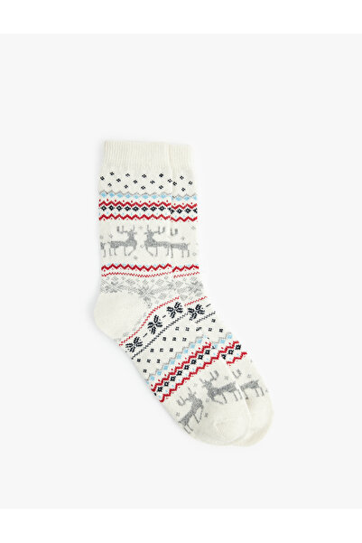 Koton Πρωτοχρονιάτικες κάλτσες με θέμα το μαλλί προβάτου