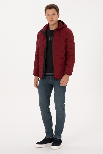 U.S. Polo Assn. Men's Burgundy Coat 50311988-Vr014