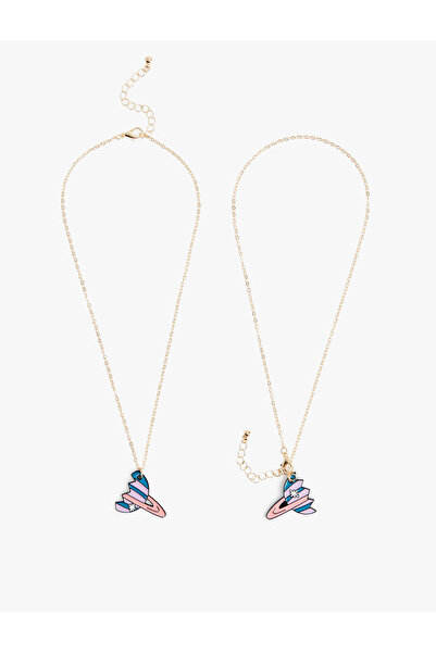 Koton Multi-Colored Planet 2-Piece Friendship Necklace