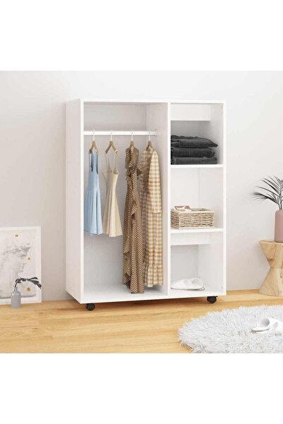 vidaxl Wardrobe White 80x40x110 cm Engineered Wood