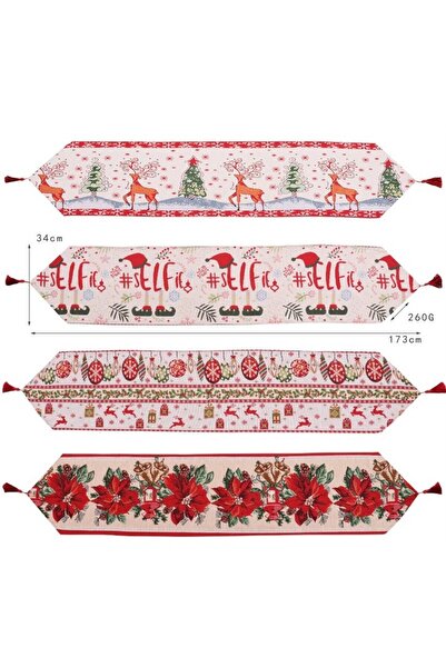 OEM Christmas Table Runner, Flippy, Napron, Knitted Material with Thick Fabric, Model Fl