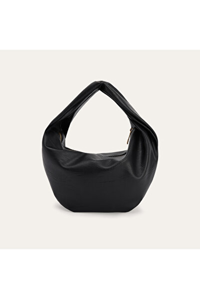 Mudo Hand Bag with Crinkled Leather Look