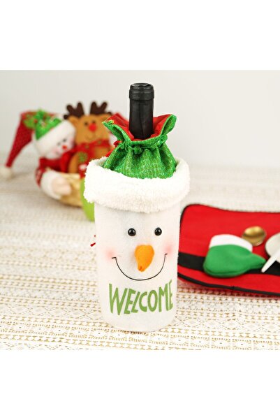 OEM Christmas Bag for Beverage Bottle, Flippy, Snowman Model with Accessories, Petre Theme