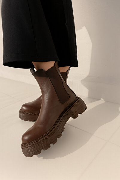 Trendlov Acı Kahve Lastikli Postal Bot