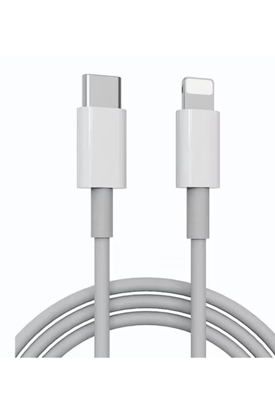 JHT CASE SuperFastCharge USB-C to Lightning Cable, 1m, White