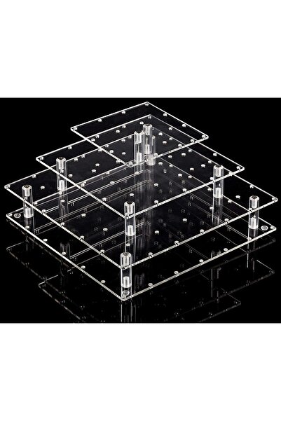Slasa Cake Pop Display Stand (30x15 cm) 56-Hole 3-Tier Clear Lollipop Holder