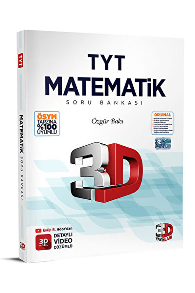 3D Yayınları TYT Matematik Soru Bankası Yeni Basım 2025 2026 Sezon