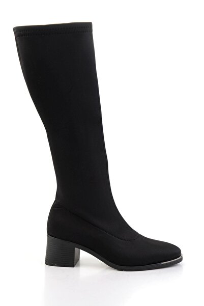 Bambi Siyah Kadın Çizme K03763079417