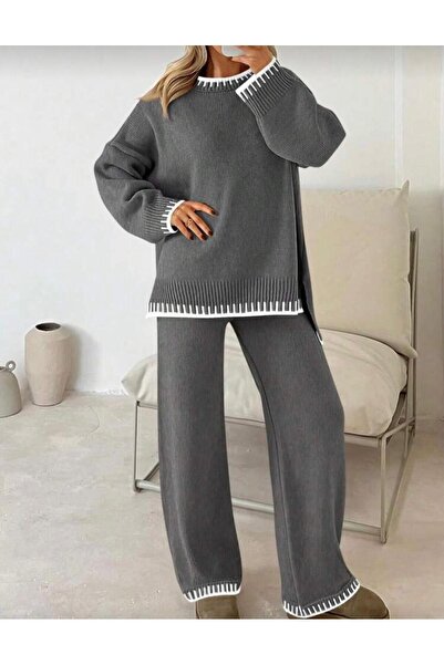 TOFAN TRİKO SET OVERSIZE MARO TRICOTAT