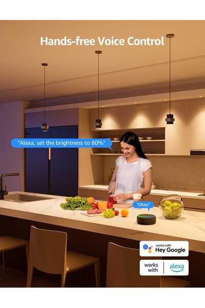 LEPRO BG1 AI Smart Bulbs GU10, 400lm 4.5W Spotlight Bulb, Dimmable RGB, 4-Pack