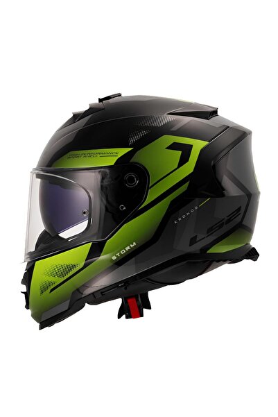 LS2 Storm 2 Kronos Sarı-Gri Kapalı Motosiklet Kaskı