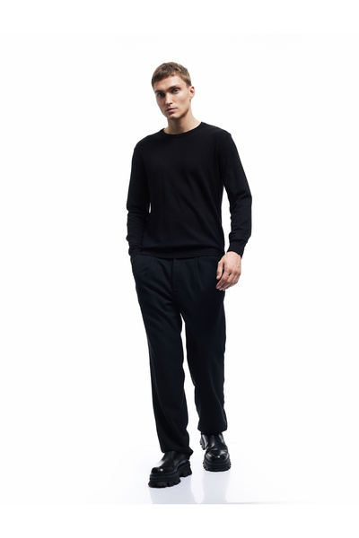 Koton Μακρυμάνικο Πλεκτό Πουλόβερ με λαιμόκοψη