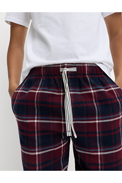 Marks & Spencer %100 Pamuklu Kareli Pijama Altı