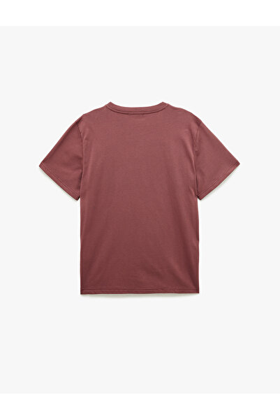 Koton Μπλουζάκι με κοντό μανίκι με βαμβακερή εκτύπωση