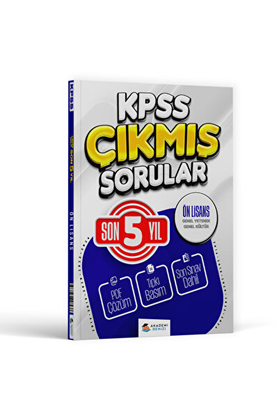 Yayın Denizi Yayınları Akademi Denizi KPSS Genel Kültür Genel Yetenek Önlisan...