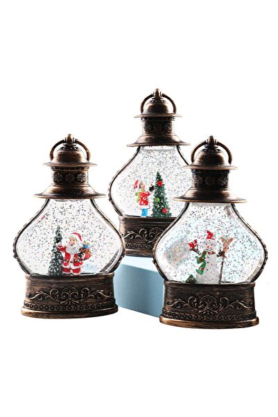 OEM Christmas Decoration Lantern, Crystal Globe with Snowflakes, Santa Claus Model,