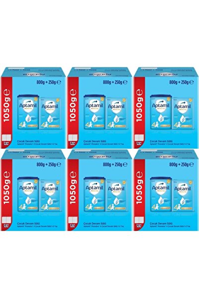 Aptamil Nutrıcıa Pronutra 800GR+250GR Toplam: 1050GR Devam Sütü No:4 (1 Yaş ve Üzeri) (6 Lı Set)